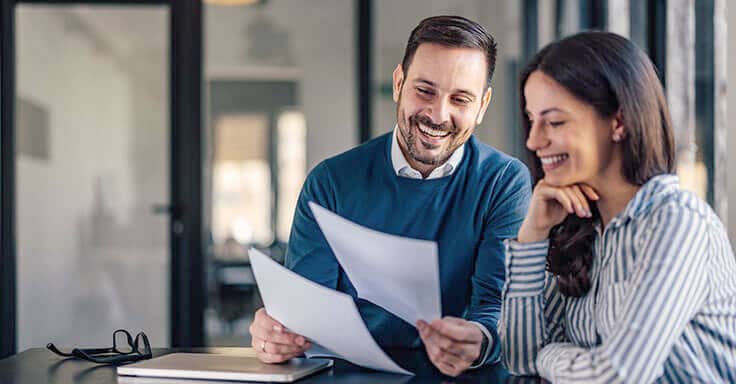 Ehepaar im Gespräch